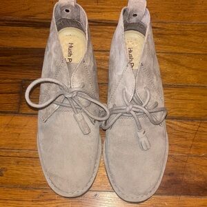 Hush Puppies Women's Gray Suede Chukka Boots